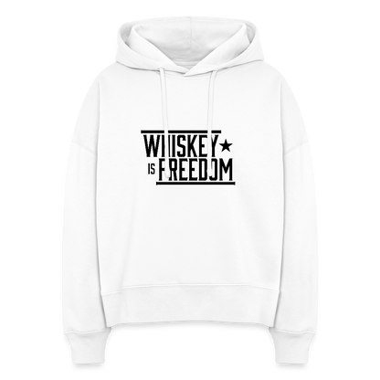 Whiskey is Freedom | Women's Hoodie - white