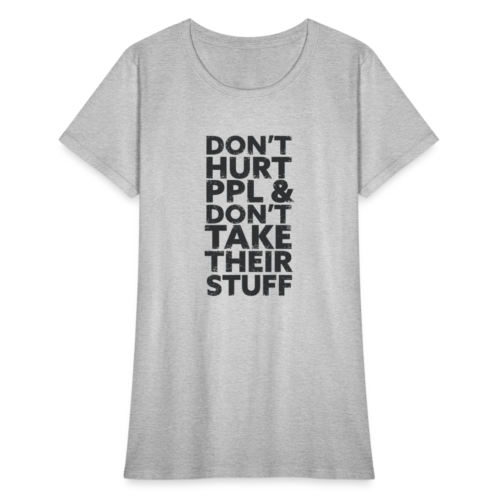 Don't Hurt People | Women's Tee - heather gray