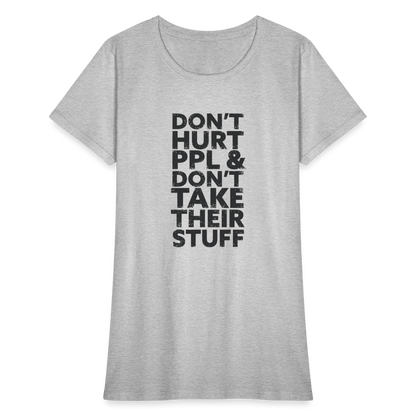 Don't Hurt People | Women's Tee - heather gray