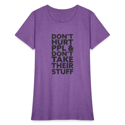 Don't Hurt People | Women's Tee - purple heather