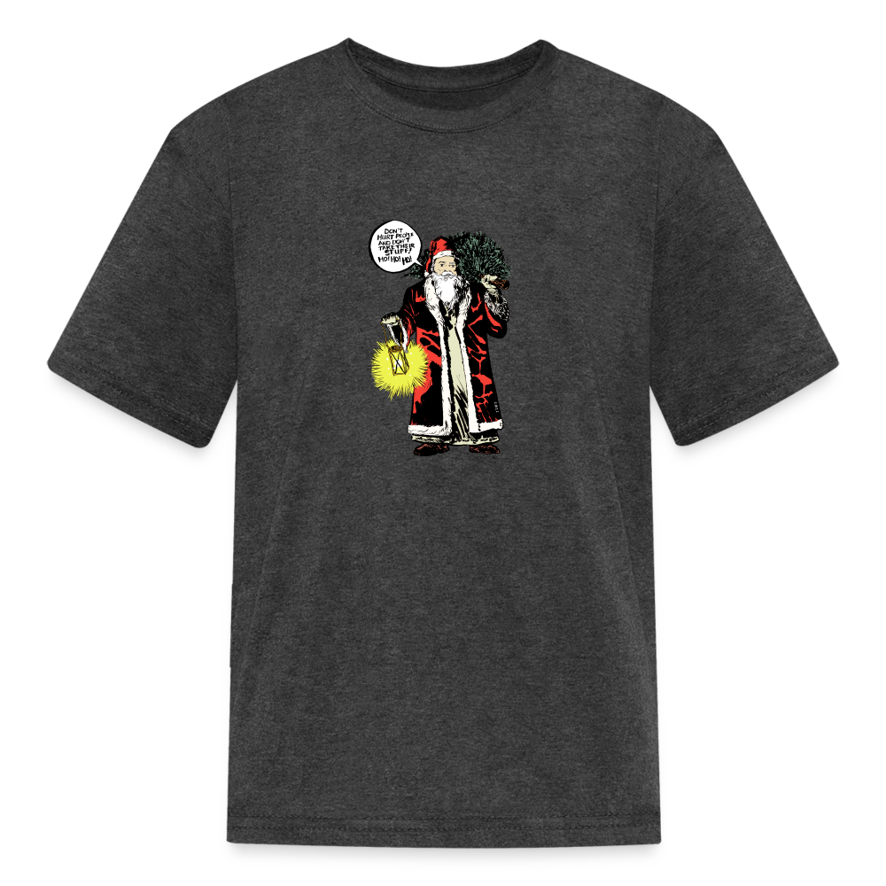 2021 Santa | Youth Tee - heather black