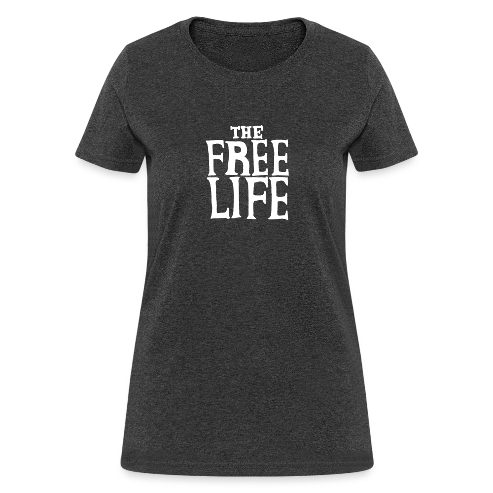 The Free Life | Women's Tee - heather black