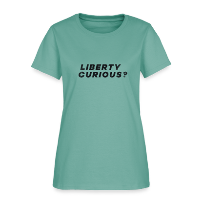Liberty Curious? | Women's Tee - aquatic
