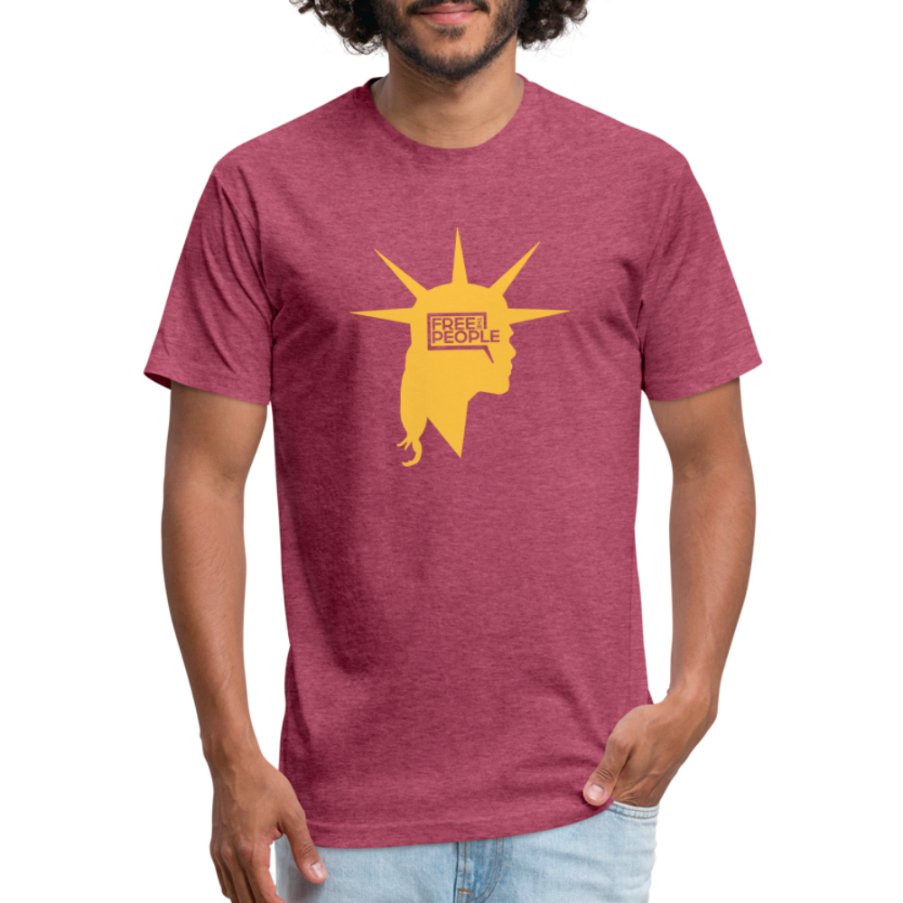 Liberty Head | Men's Tee - heather burgundy