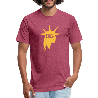 Liberty Head | Men's Tee - heather burgundy