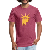 Liberty Head | Men's Tee - heather burgundy