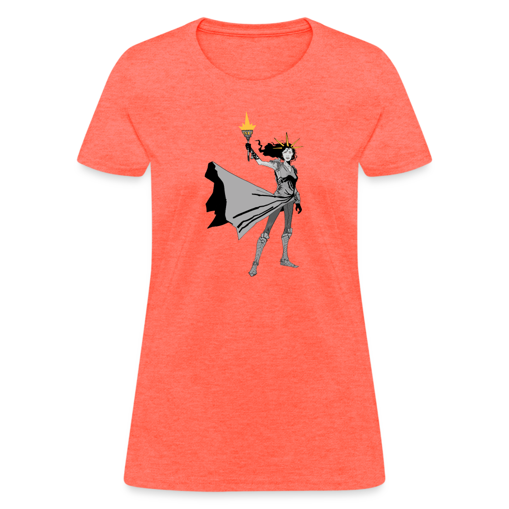 Liberty Hero | Women's Tee - heather coral