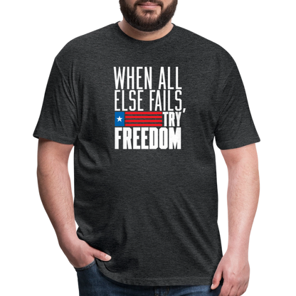 Try Freedom | Men's Tee - heather black