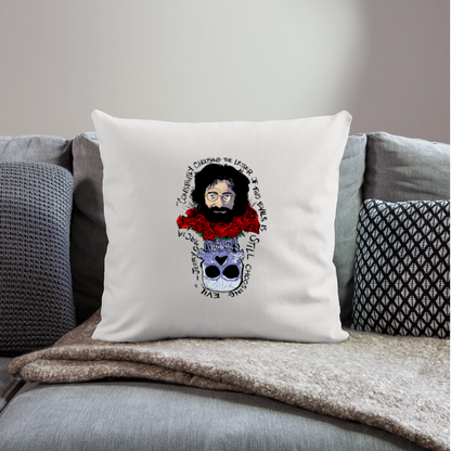 Jerry Garcia | Throw Pillow Cover - natural white