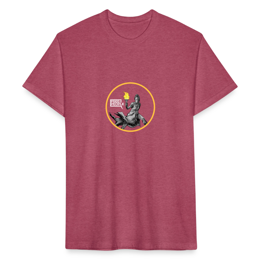 Lady Liberty | Men's Tee - heather burgundy