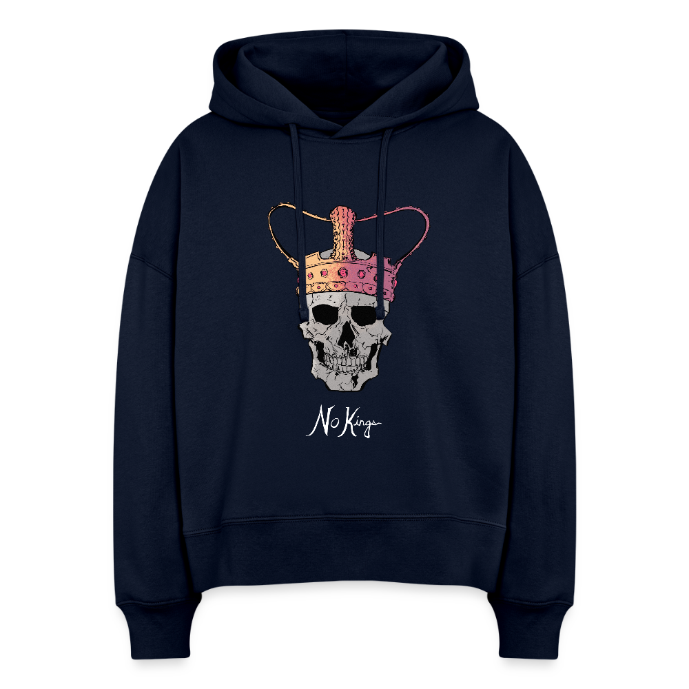 No Kings | Women's Hoodie - french navy