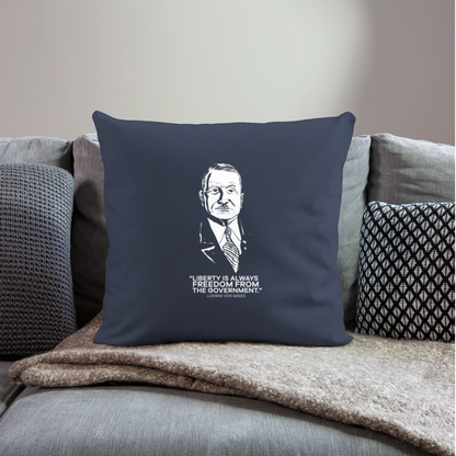Ludwig von Mises Quote | Throw Pillow Cover - navy