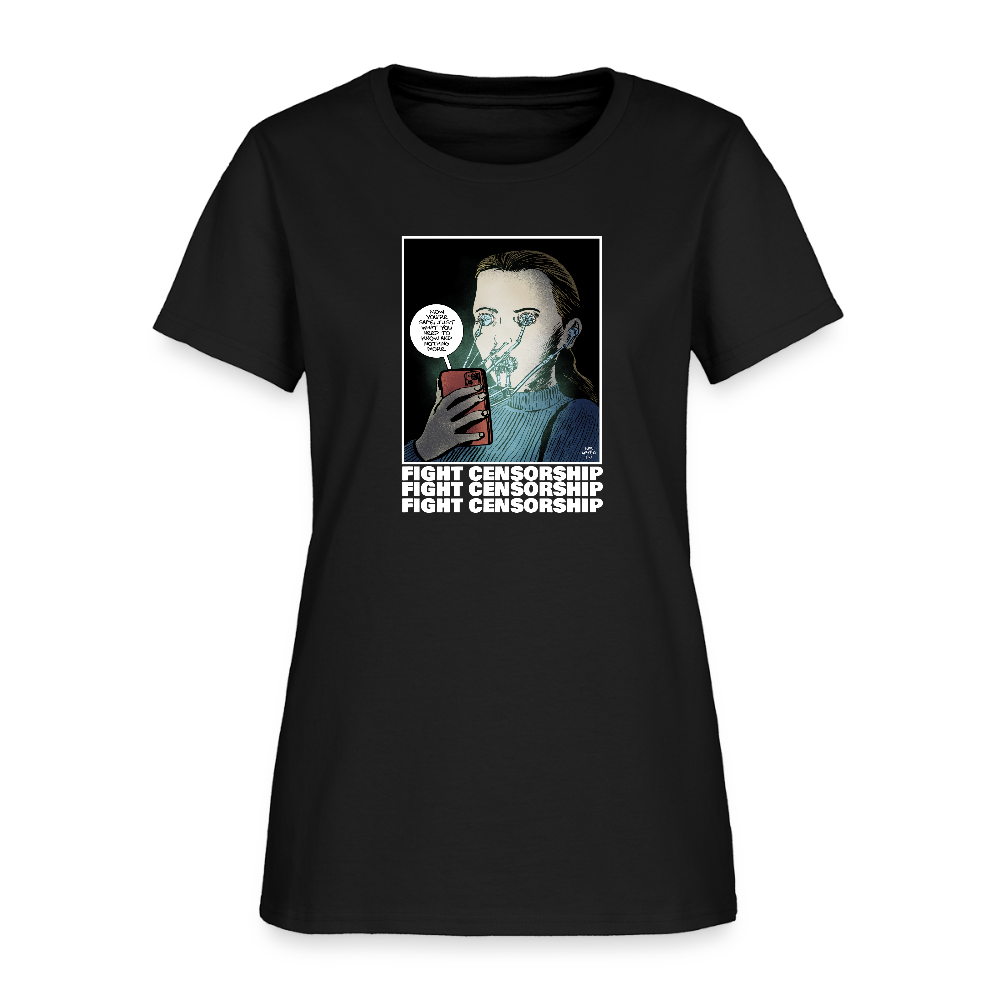 Fight Censorship | Women's Tee - black