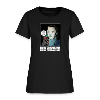 Fight Censorship | Women's Tee - black