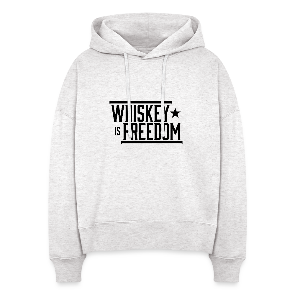 Whiskey is Freedom | Women's Hoodie - cool heather grey