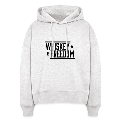 Whiskey is Freedom | Women's Hoodie - cool heather grey