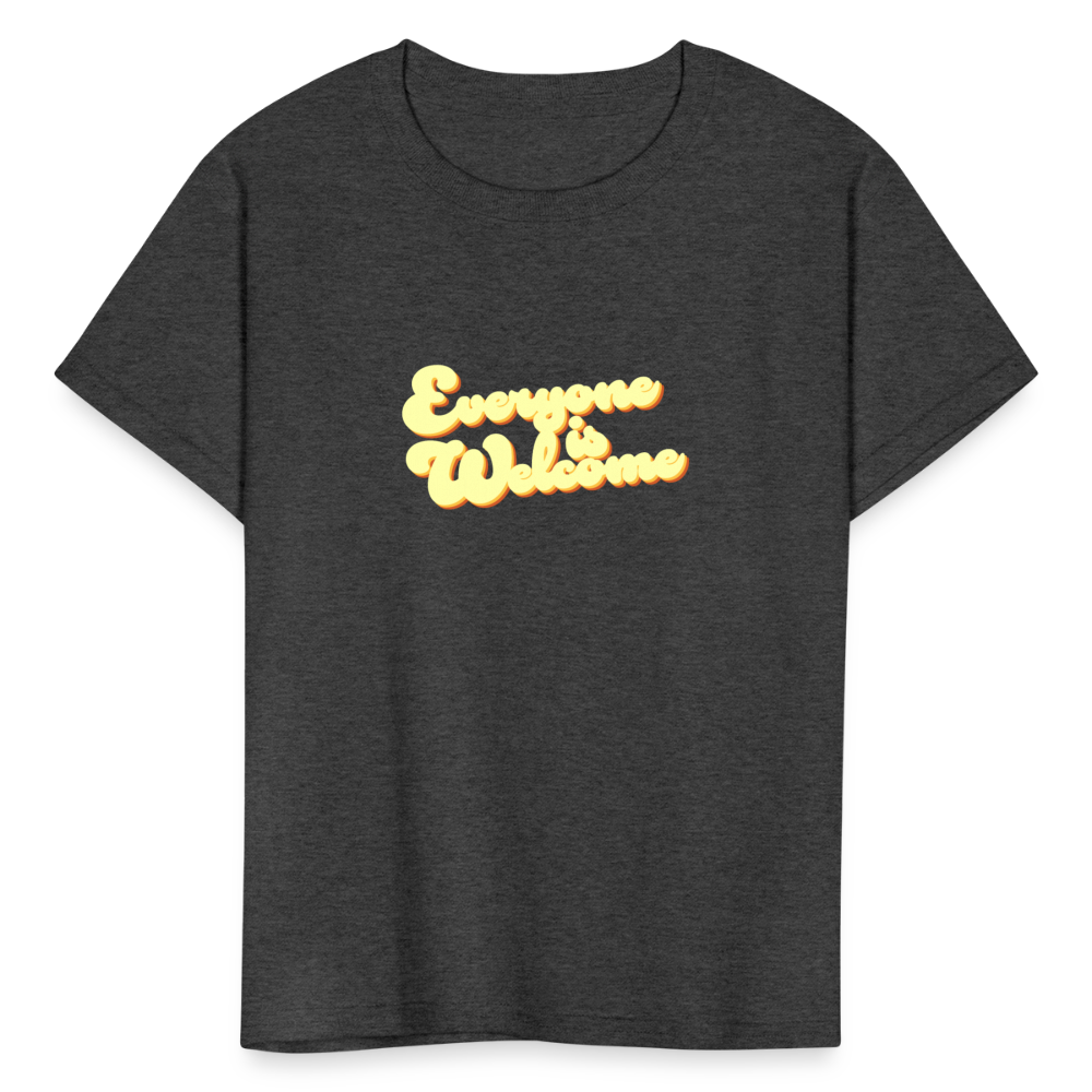 Everyone is Welcome | Youth Tee - heather black