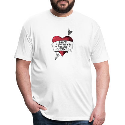 Love, Liberty | Men's Tee - white