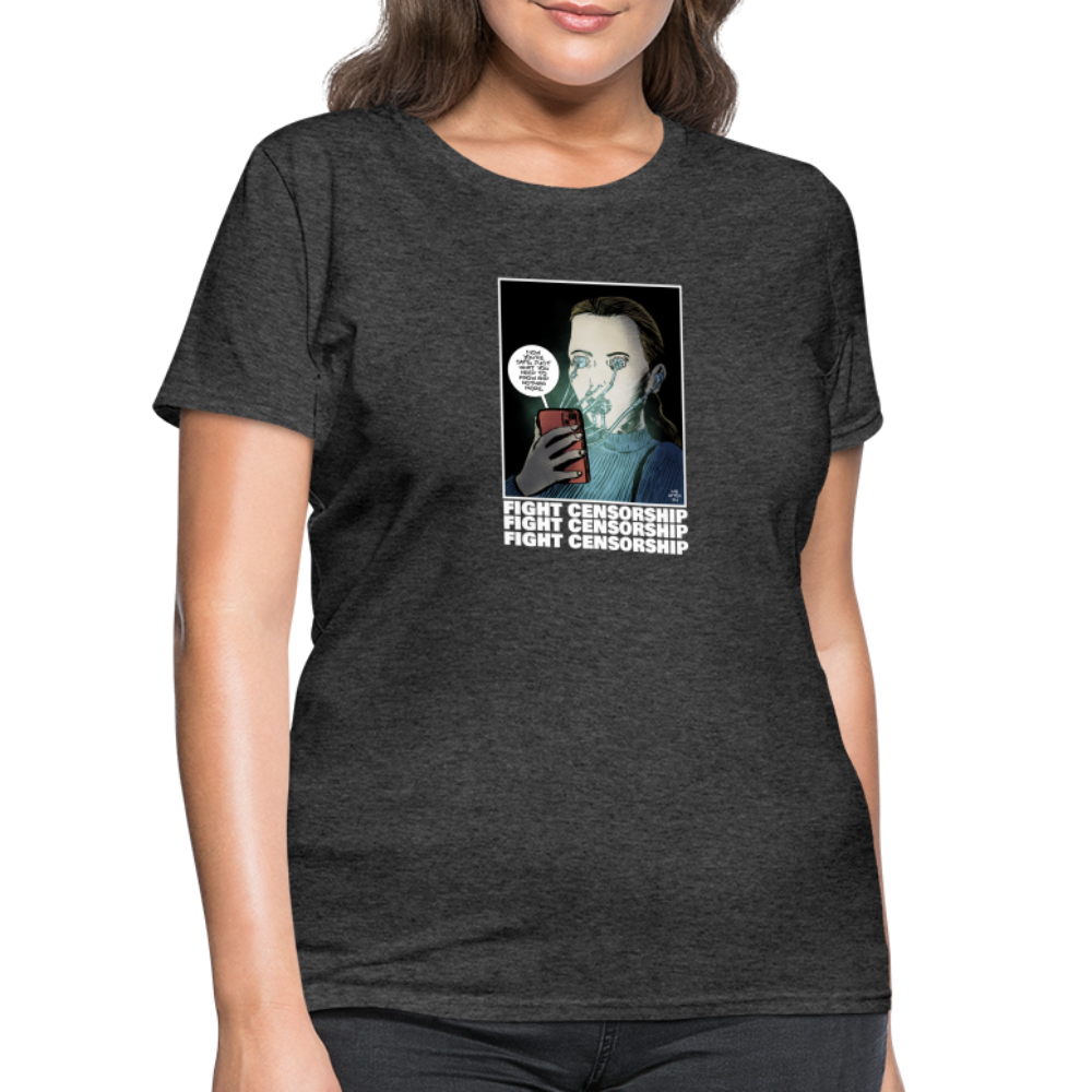 Fight Censorship | Women's Tee - heather black