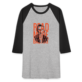 Read More Bastiat | Baseball Tee - heather gray/black