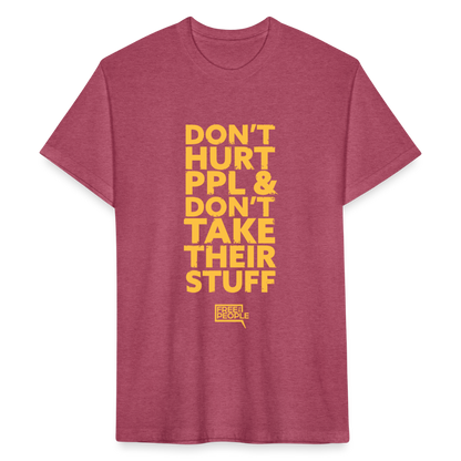 Don't Hurt People | Limited Edition | Men's Tee - heather burgundy