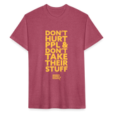 Don't Hurt People | Limited Edition | Men's Tee - heather burgundy