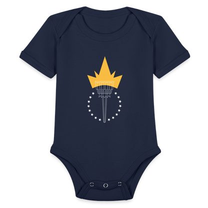 Freedom Torch | Baby Onesie - dark navy