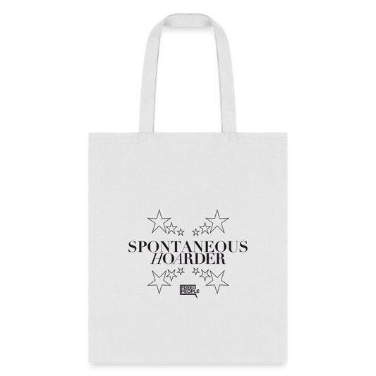 Spontaneous Hoarder | Tote Bag - white