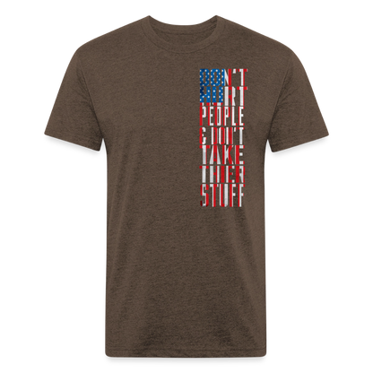 Don't Hurt People | Flag | Men's Tee - heather espresso