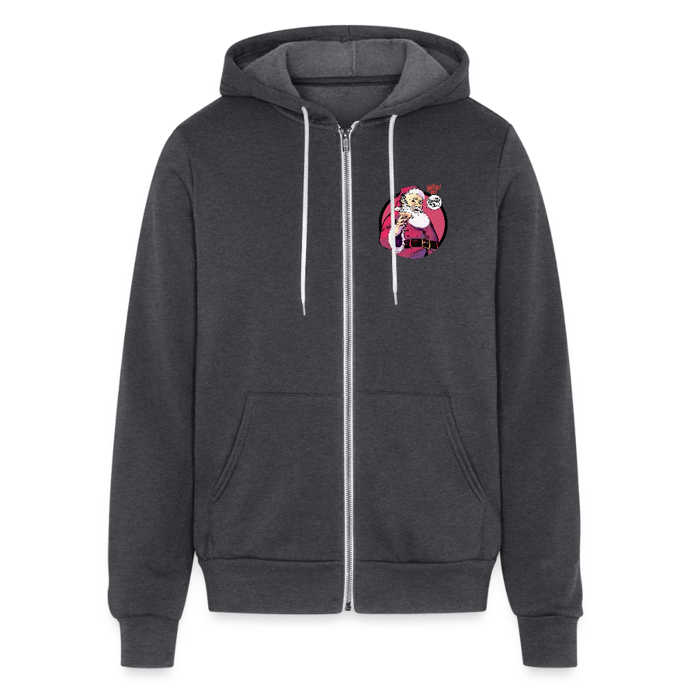 2023 Santa | Zip Hoodie - charcoal grey