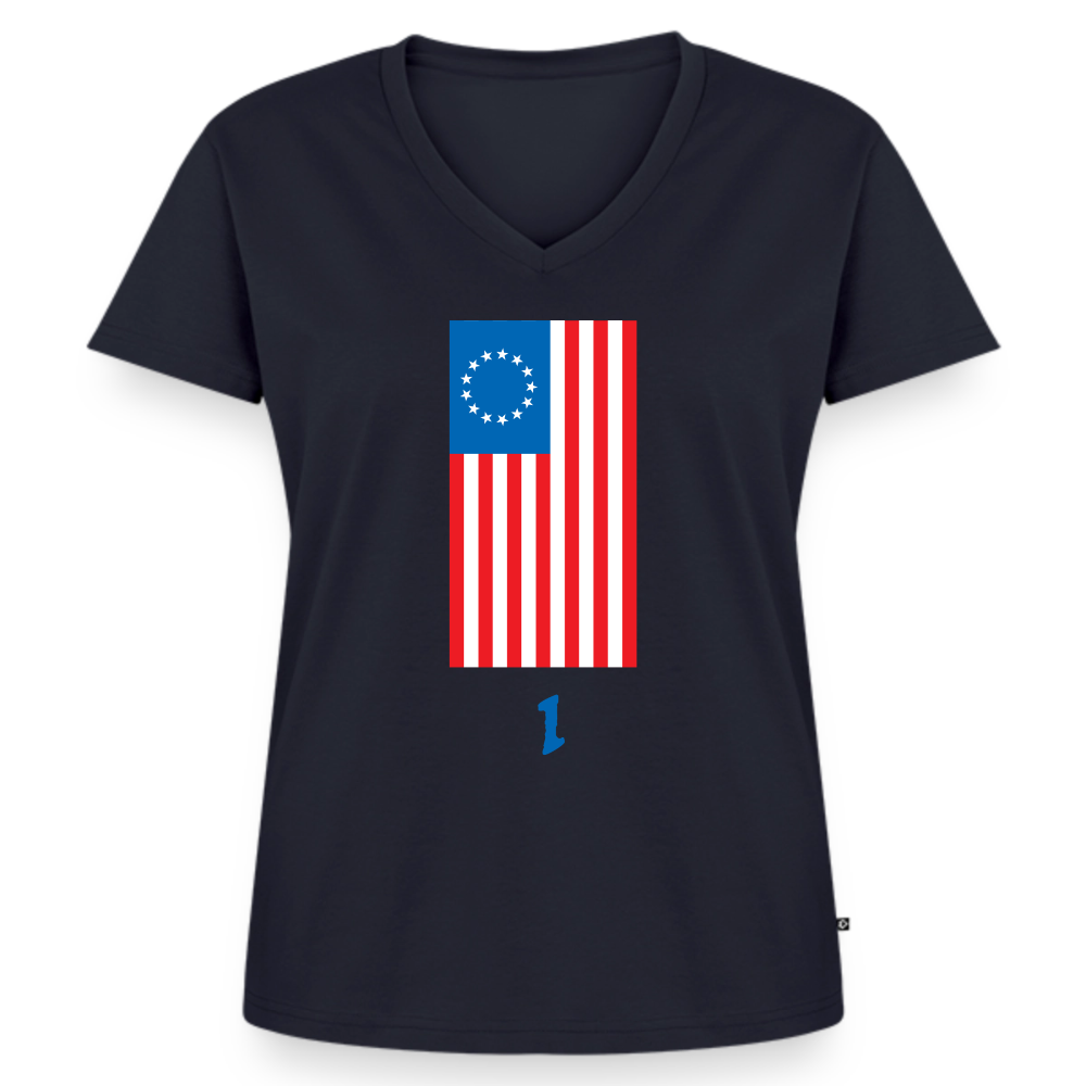 Spirit of '76 | Women's V-Neck Tee - navy