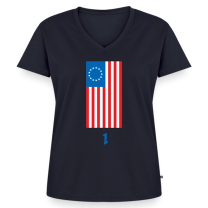 Spirit of '76 | Women's V-Neck Tee - navy