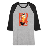 Read More Mises | Baseball Tee - heather gray/black