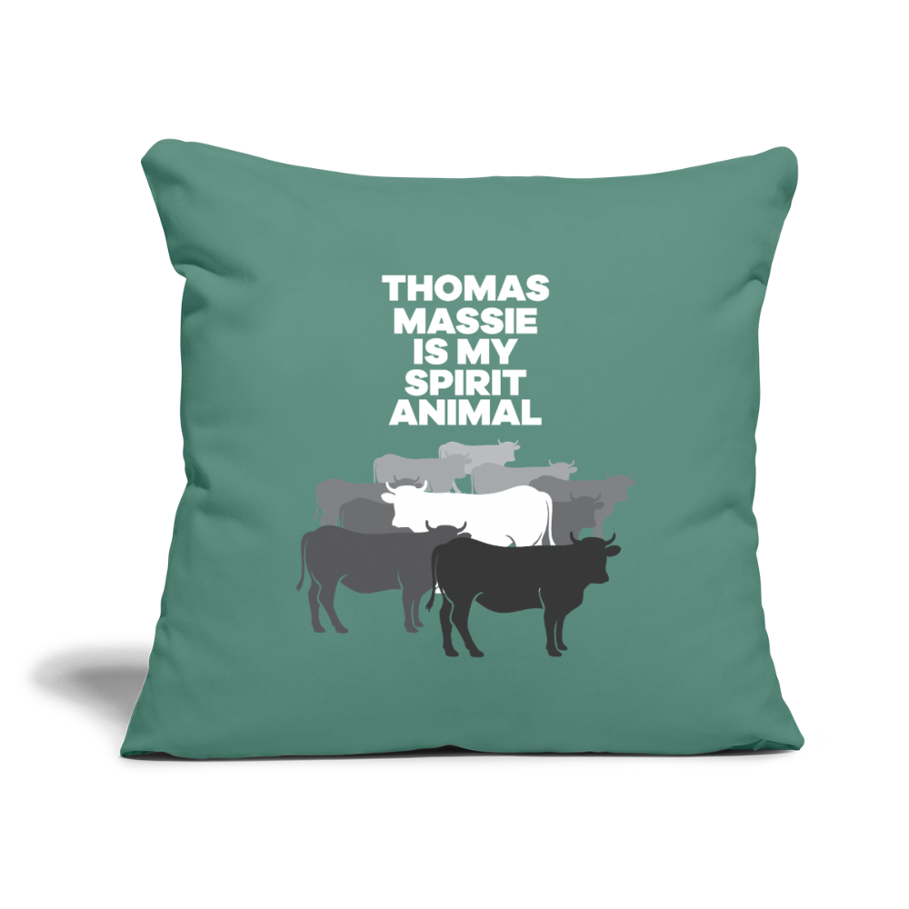 Thomas Massie Is My Spirit Animal | Throw Pillow Cover - cypress green