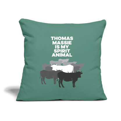 Thomas Massie Is My Spirit Animal | Throw Pillow Cover - cypress green