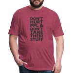 Don't Hurt People | Men's Tee - heather burgundy