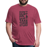 Don't Hurt People | Men's Tee - heather burgundy