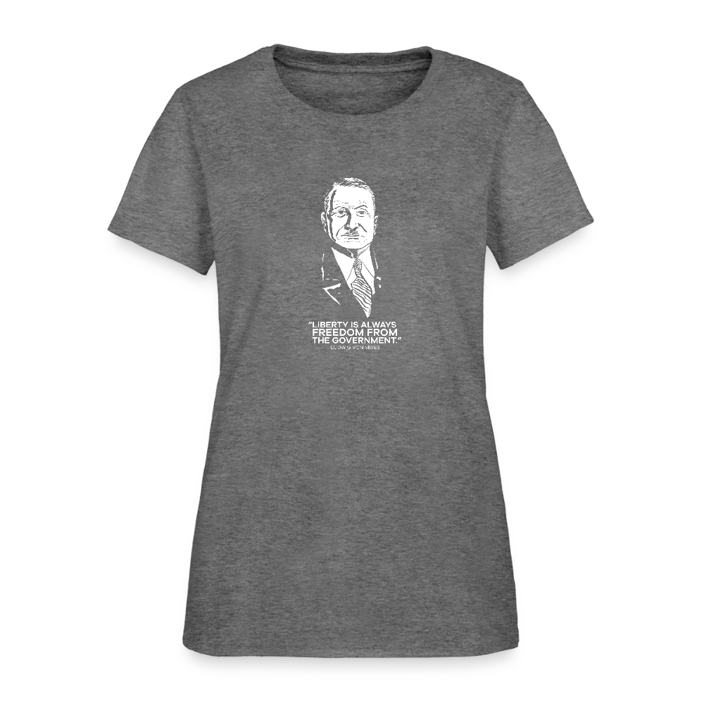 Ludwig von Mises Quote | Women's Tee - graphite heather
