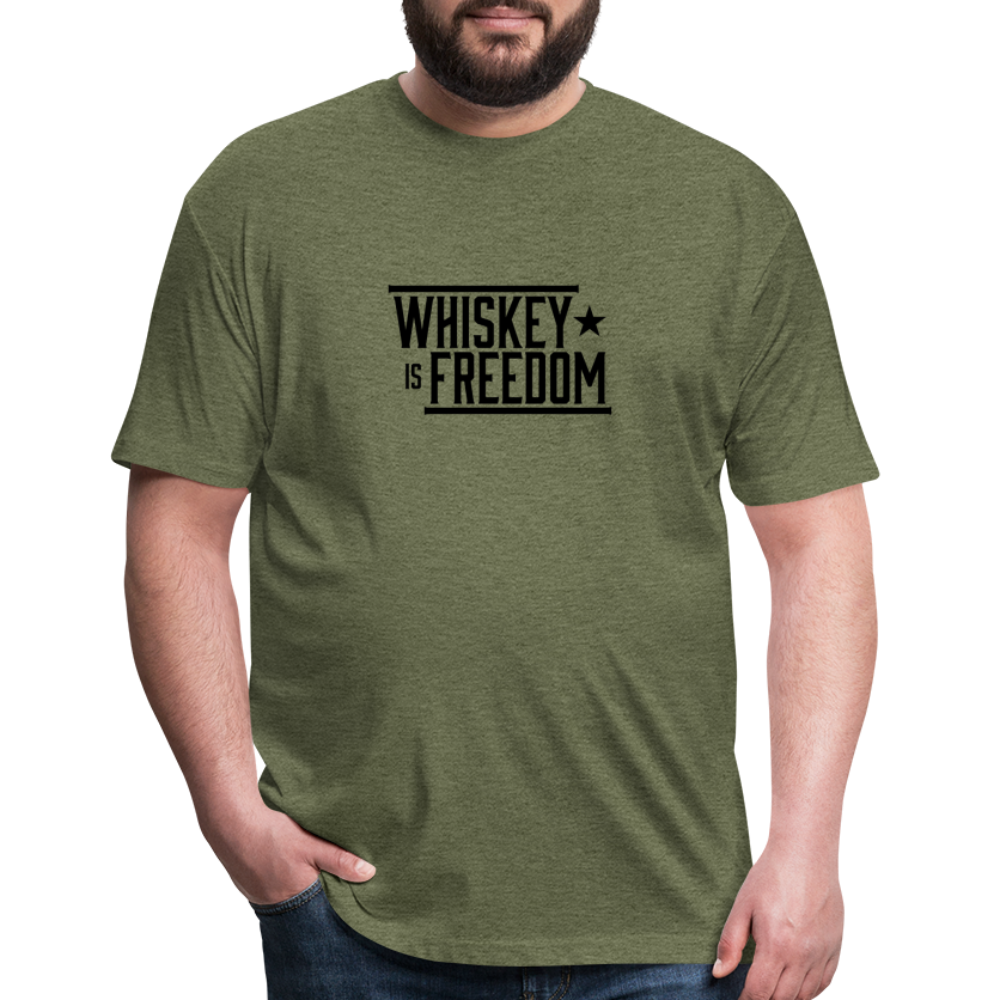 Whiskey is Freedom | Men's Tee - heather military green