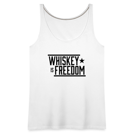 Whiskey is Freedom | Women's Tank - white