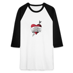 Love, Liberty | Baseball Tee - white/black