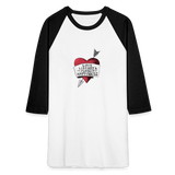 Love, Liberty | Baseball Tee - white/black