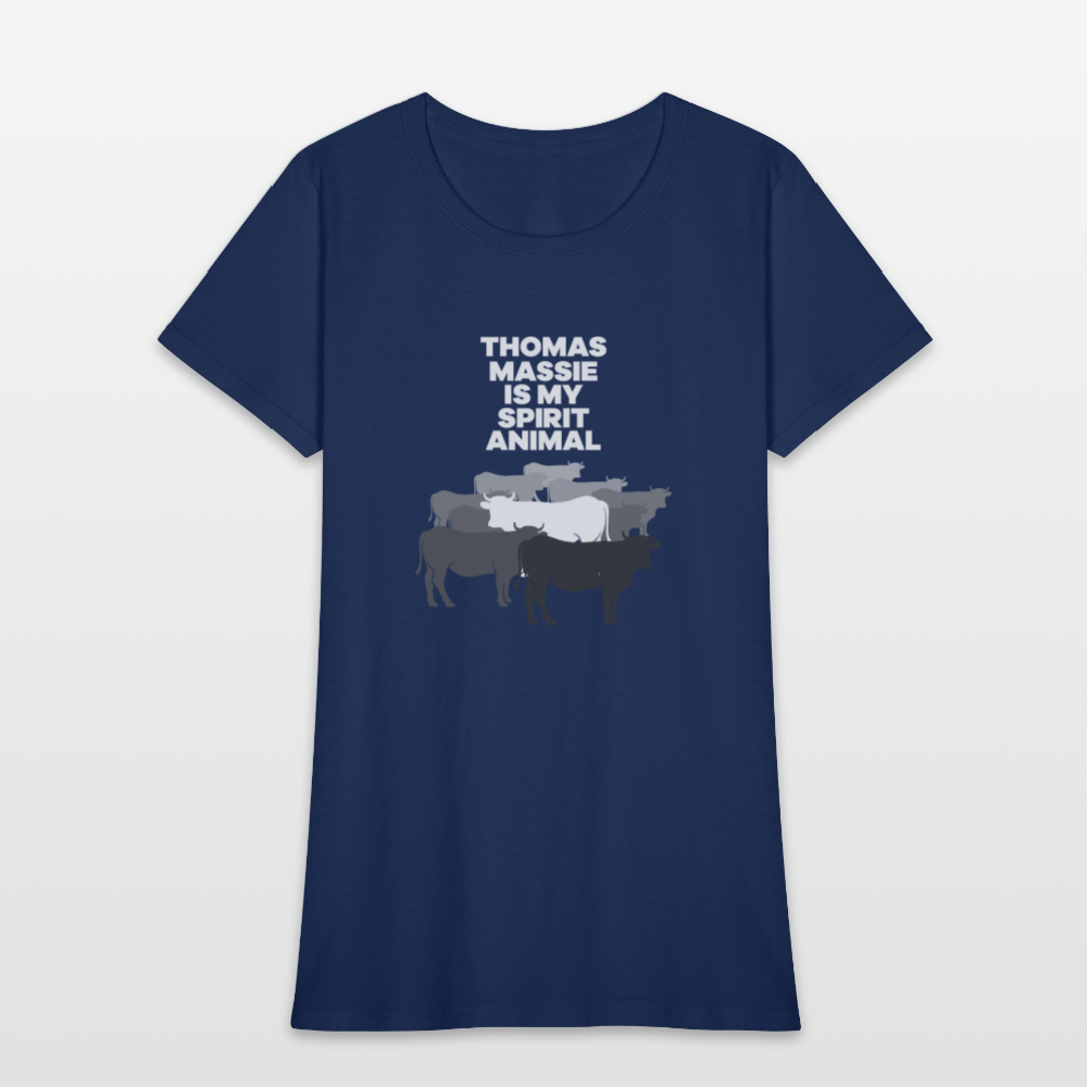Thomas Massie Is My Spirit Animal | Women's Tee -  blue dusk