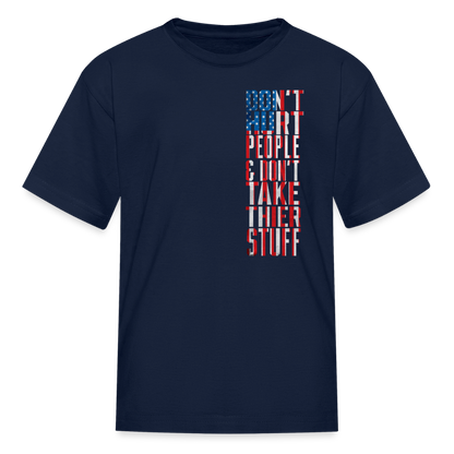 Don't Hurt People | Flag | Youth Tee - navy