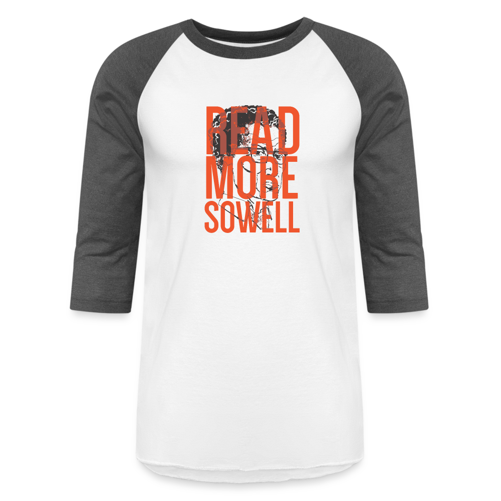 Read More Sowell | Baseball Tee - white/charcoal