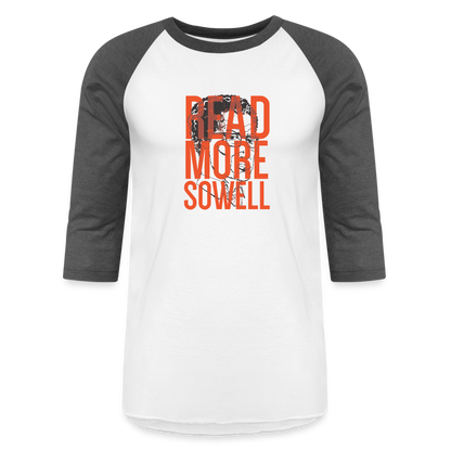 Read More Sowell | Baseball Tee - white/charcoal