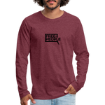 Free the People | Men's Long Sleeve Tee - heather burgundy