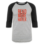 Read More Hayek | Baseball Tee - heather gray/black