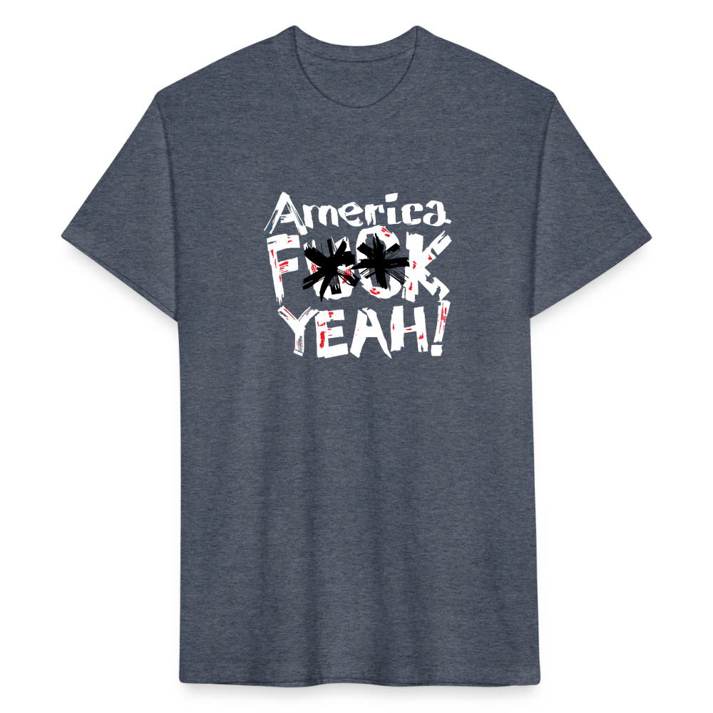 America F**k Yeah! | Men's Tee - heather navy