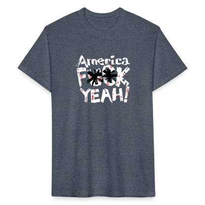 America F**k Yeah! | Men's Tee - heather navy